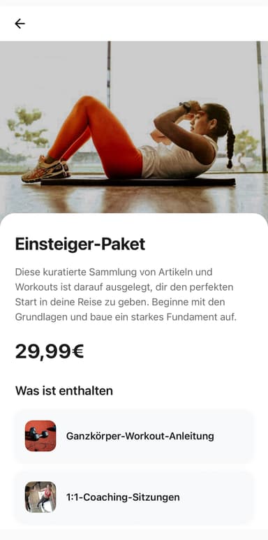 CoachingApp Beginner Package