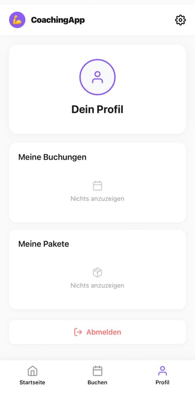 CoachingApp User Profile